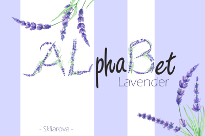 Lavender alphabet