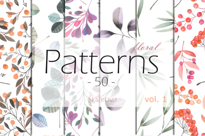 floral Patterns 50, vol. 1