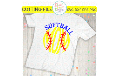 Softball Mom SVG DXF EPS PNG - cutting file