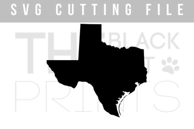 Texas map SVG PNG EPS DXF