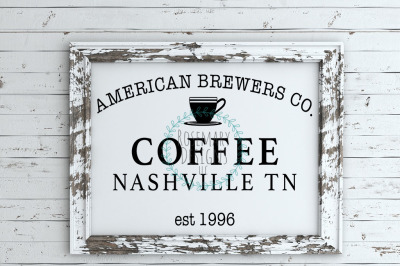 American Brewers Co Coffee SVG