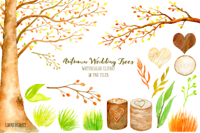 Autumn Wedding Trees