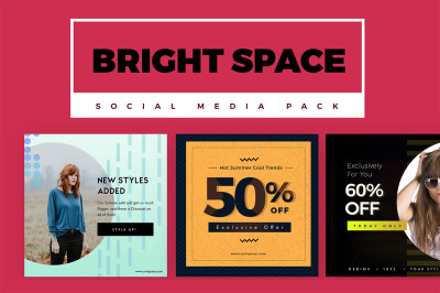 Bright Space Social Media Pack