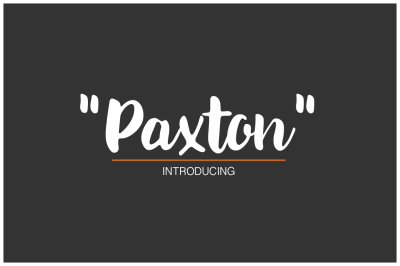 Paxton | A chic Hand written Font