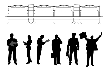 Business persons and drawing