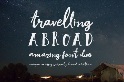 Travelling Abroad Font Duo