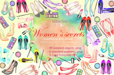 Women's secrets, watercolor set