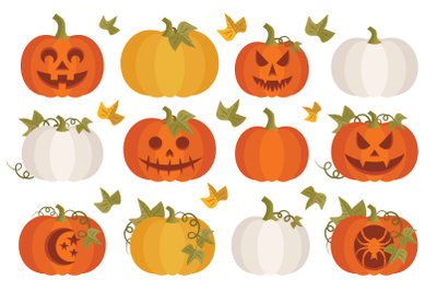 Fall Pumpkins Clip Art Set