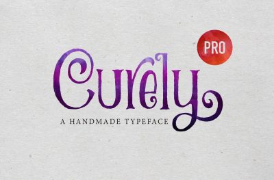 Curely Pro fancy cute lettering font