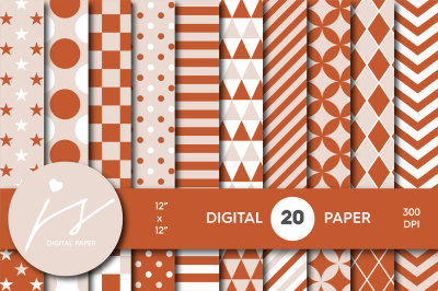 Copper and beige digital paper, MI-630
