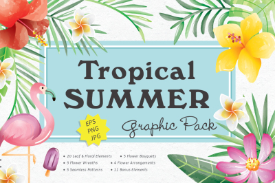 Tropical Summer Graphic Pack