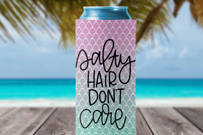 Salty Hair Don't Care - Hand Lettered SVG