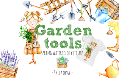 Garden tools clip art