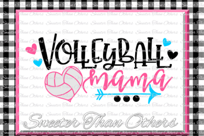 Volleyball svg Volleyball Mama svg Design Vinyl SVG and DXF Files Volleyball design cut file, Silhouette, Cameo, Cricut, Instant Download