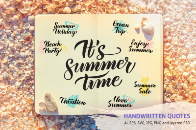Summer Handwritten Quotes
