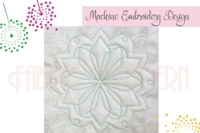 Embroidery Quilt Block