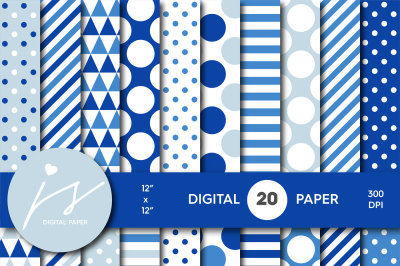 Blue digital paper, MI-682