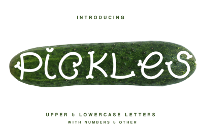 Pickles - Spicy Hand Drawn Font