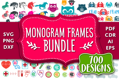 Monogram Frames Bundle (700+ designs)