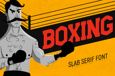 Boxing - Slab Serif Font