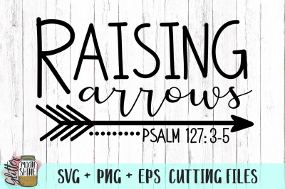Raising Arrows SVG PNG DXF EPS Cutting Files