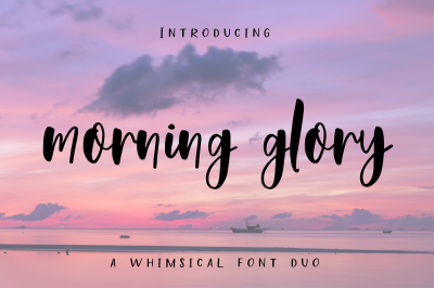 Morning Glory Font Duo