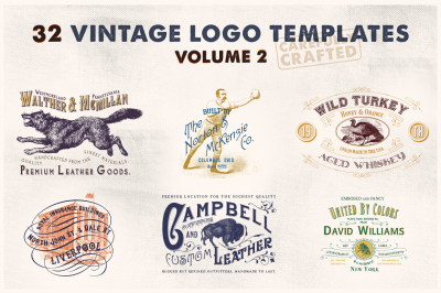 32 Vintage Logo Templates (Vol. 2)