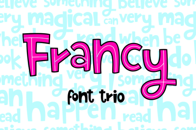 Francy Typeface - Creative Font Trio