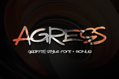 Agress Font + Bonus
