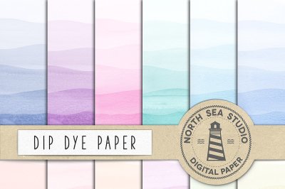 Dip Dye Watercolor Paper