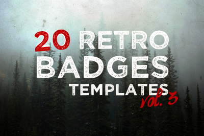 Vol.3 | 20 Retro Badges Templates