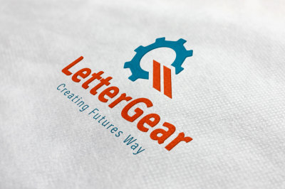Letter Gear Logo