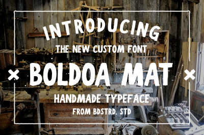 Boldoa Mat Handmade Typeface