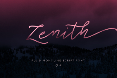 Zenith - Script Typeface