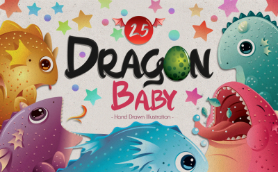 Baby Dragon Illustration