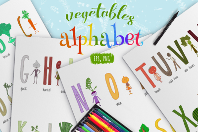 Vegetables alphabet