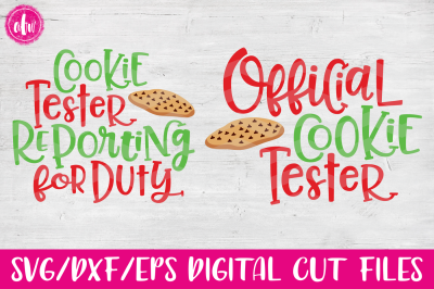 Cookie Tester Bundle - SVG, DXF, EPS Cut File