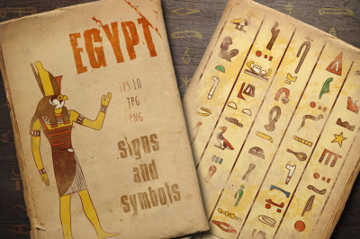 Egypt signs and symbols collection