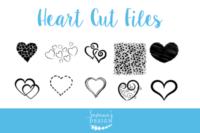 Heart Cut Files, Heart SVG, Heart Bundle, Heart EPS, Heart Cutting Files, Cricut Cut Files, SVG Cricut Cut Files