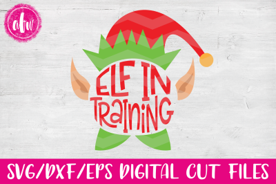 Elf in Training - SVG, DXF, EPS Cut File