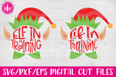 Elf in Training Set - SVG, DXF, EPS Cut File