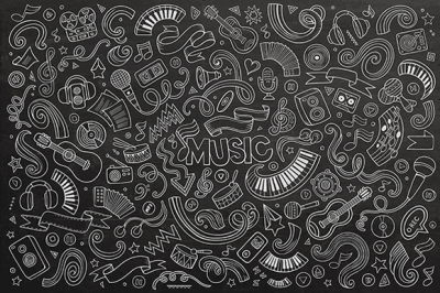 Musical Objects &amp; Symbols Set
