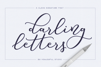 Darling Letters Script font