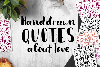 9 hand lettering Quotes about love