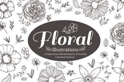 Hand Drawn Floral Illustrations