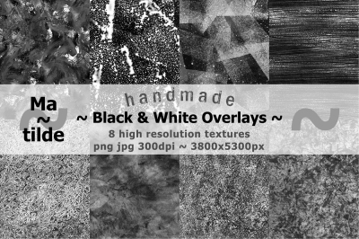 Handmade Black & White Overlays