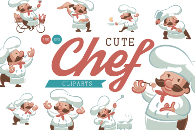 Cute Chef Cliparts