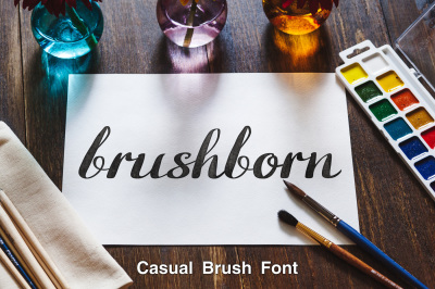 Brushborn - brush font