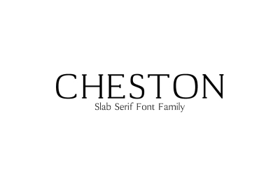 Cheston Slab Serif Font Family