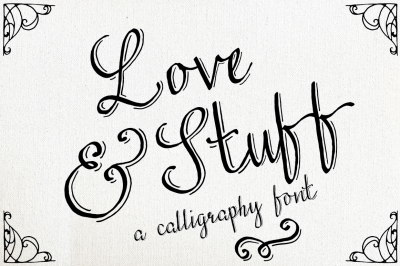 Love & Stuff - Calligraphy Font
